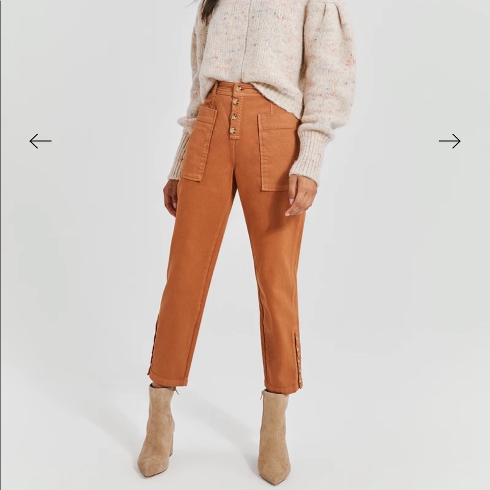 Something Navy Rust Straight Leg Pants